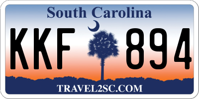 SC license plate KKF894
