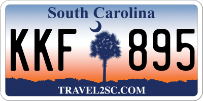 SC license plate KKF895