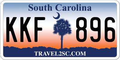 SC license plate KKF896