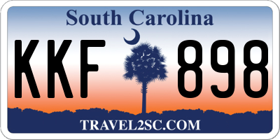SC license plate KKF898