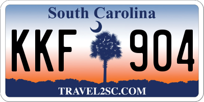 SC license plate KKF904