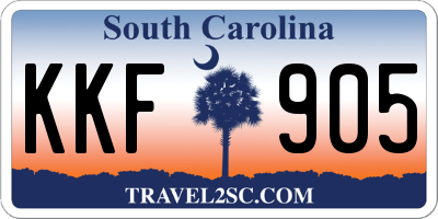 SC license plate KKF905