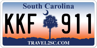 SC license plate KKF911