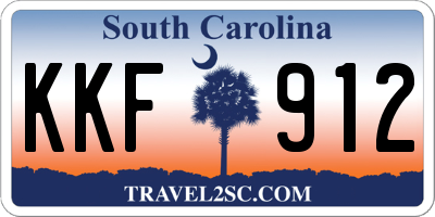 SC license plate KKF912