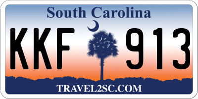 SC license plate KKF913