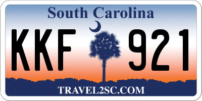 SC license plate KKF921