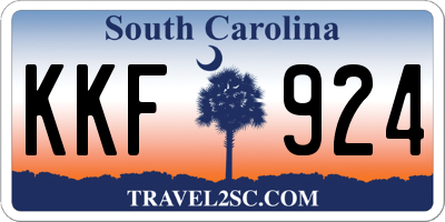 SC license plate KKF924