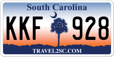 SC license plate KKF928