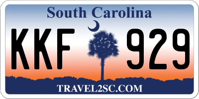 SC license plate KKF929