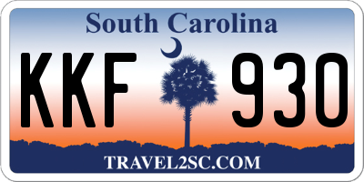SC license plate KKF930