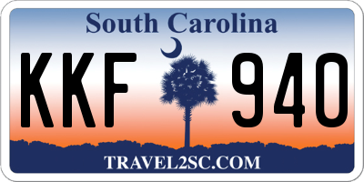 SC license plate KKF940