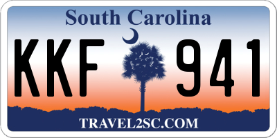 SC license plate KKF941