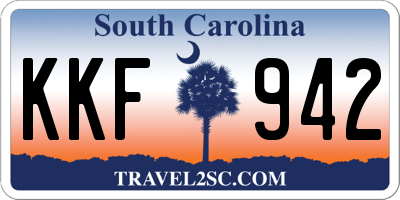 SC license plate KKF942