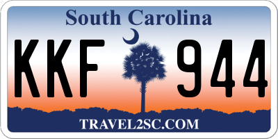 SC license plate KKF944