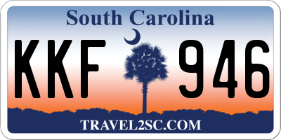 SC license plate KKF946
