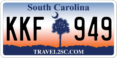 SC license plate KKF949
