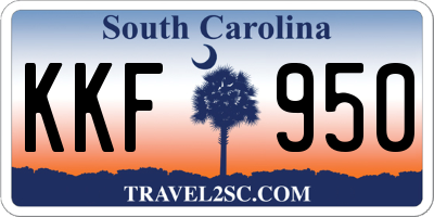 SC license plate KKF950