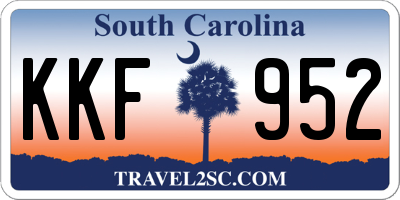 SC license plate KKF952