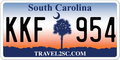 SC license plate KKF954