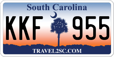 SC license plate KKF955