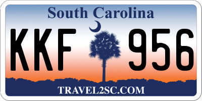 SC license plate KKF956