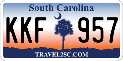 SC license plate KKF957
