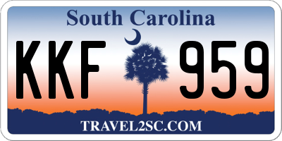 SC license plate KKF959