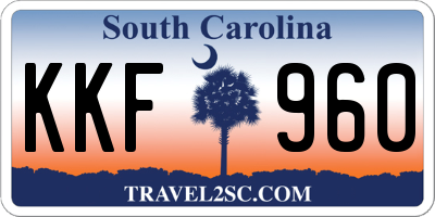 SC license plate KKF960