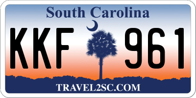 SC license plate KKF961