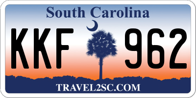 SC license plate KKF962