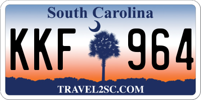SC license plate KKF964