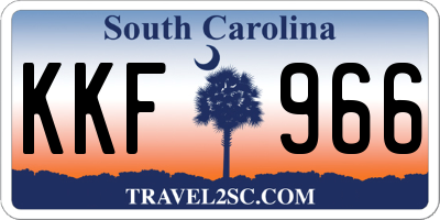 SC license plate KKF966