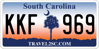 SC license plate KKF969
