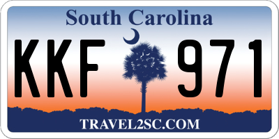 SC license plate KKF971