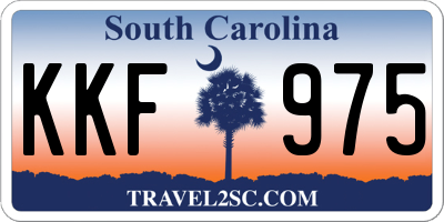 SC license plate KKF975