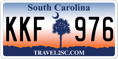 SC license plate KKF976