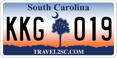 SC license plate KKG019
