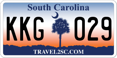 SC license plate KKG029