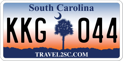 SC license plate KKG044