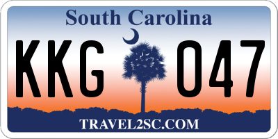 SC license plate KKG047