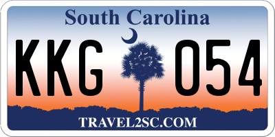 SC license plate KKG054