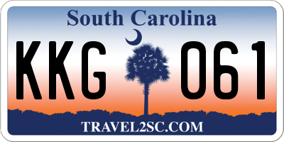 SC license plate KKG061