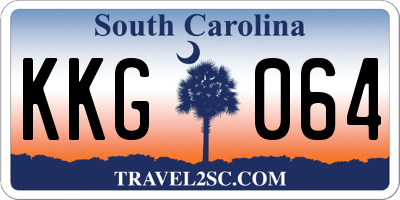 SC license plate KKG064