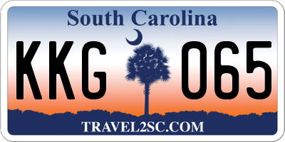 SC license plate KKG065