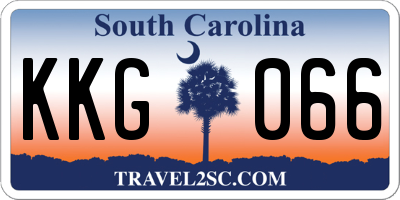 SC license plate KKG066