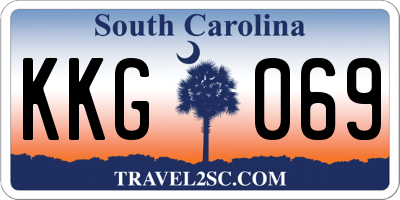 SC license plate KKG069