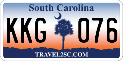SC license plate KKG076