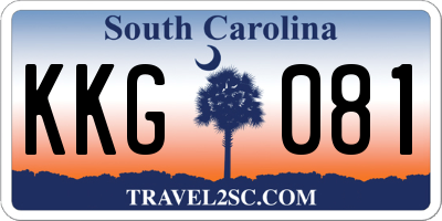 SC license plate KKG081