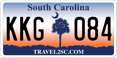 SC license plate KKG084