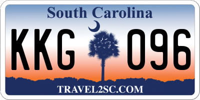 SC license plate KKG096